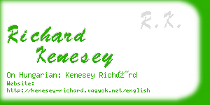 richard kenesey business card